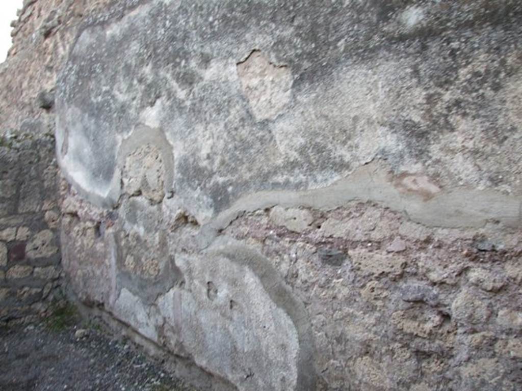 I.4.19 Pompeii. December 2007. West wall of rear room.