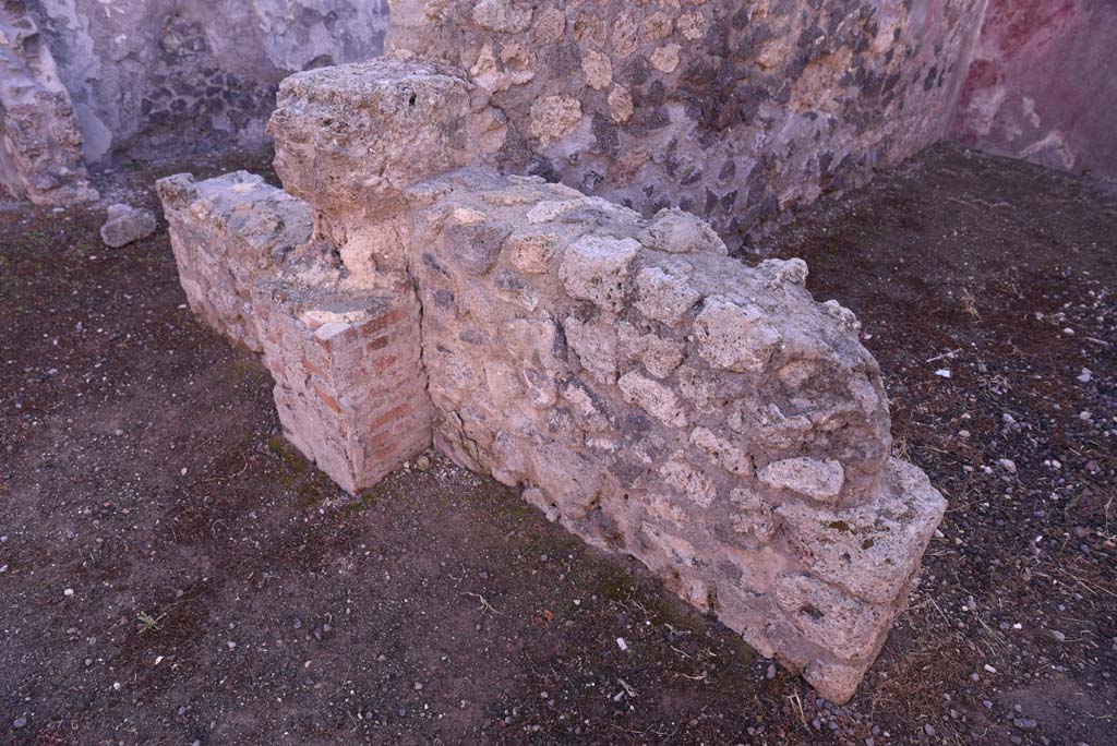 I.4.23 Pompeii. October 2019. Looking south-east across remains of dividing wall. 
Foto Tobias Busen, ERC Grant 681269 DCOR.
