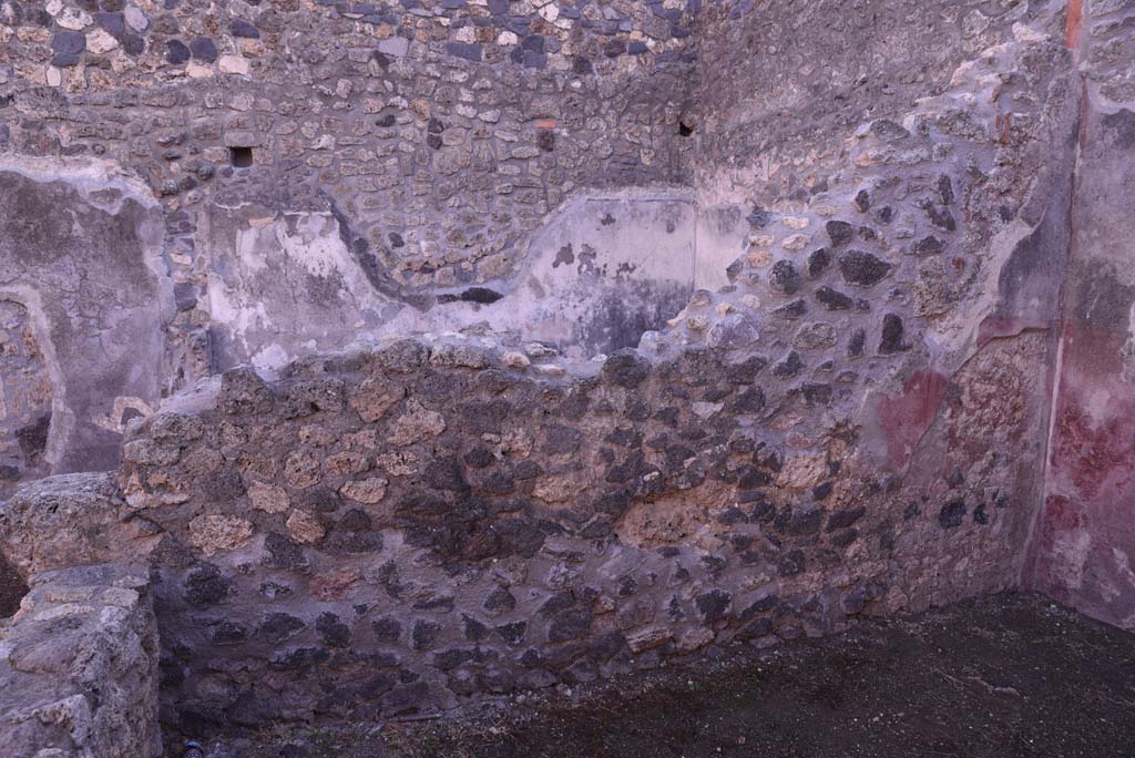 I.4.23 Pompeii. October 2019. Looking towards east wall of rear room, with wall of I.4.24 at rear of it.
Foto Tobias Busen, ERC Grant 681269 DCOR.


