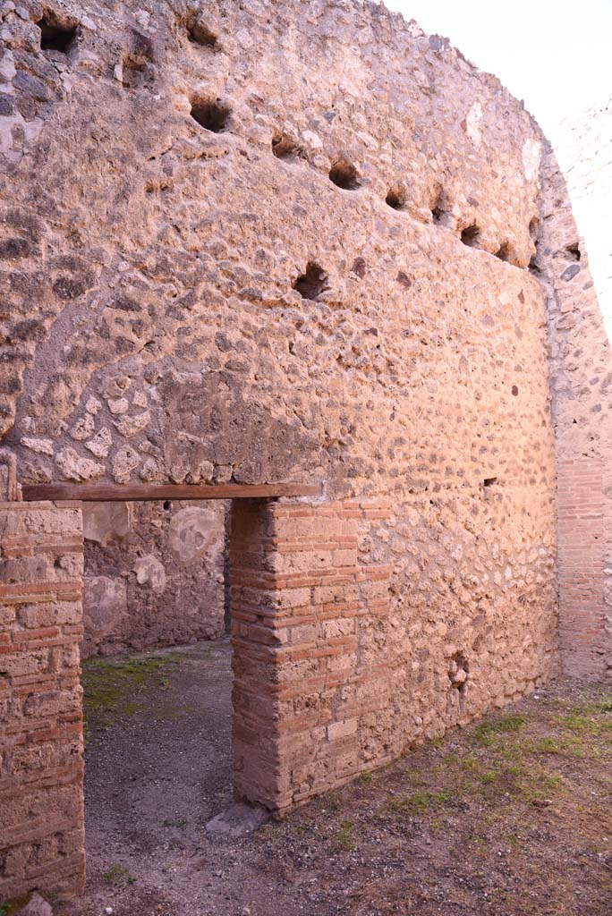 I.4.26 Pompeii. October 2019. 
Looking north towards west wall of drying room, with doorway into shop-room.
Foto Tobias Busen, ERC Grant 681269 DCOR.
