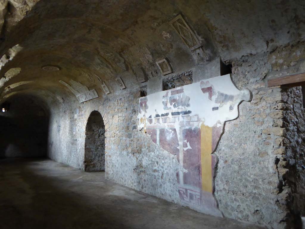 I.6.2 Pompeii. 1914. Cryptoporticus, looking west from base of stairs. See Notizie degli Scavi, 1914, Vol. XI, p.257 (fig.1).