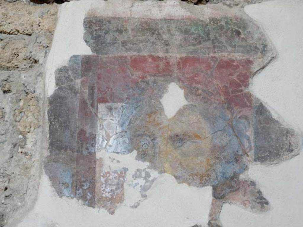 I.6.2 Pompeii. March 2019. North wall of cryptoporticus, at upper west end of painted panel.
Foto Annette Haug, ERC Grant 681269 DCOR.
