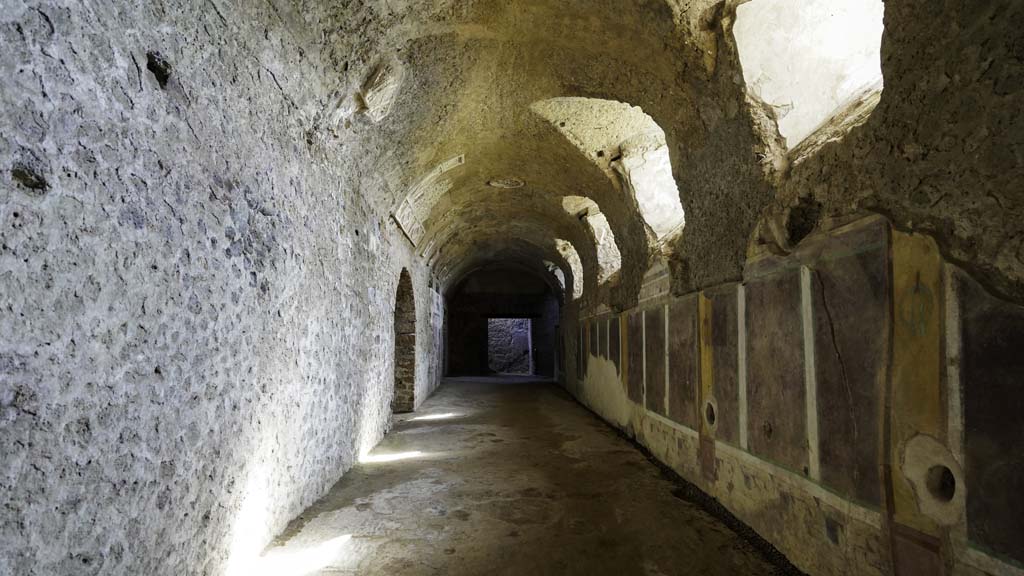 I.6.2 Pompeii. September 2019. Looking north along east wing of cryptoporticus towards north-east corner.
Photo courtesy of Klaus Heese.

