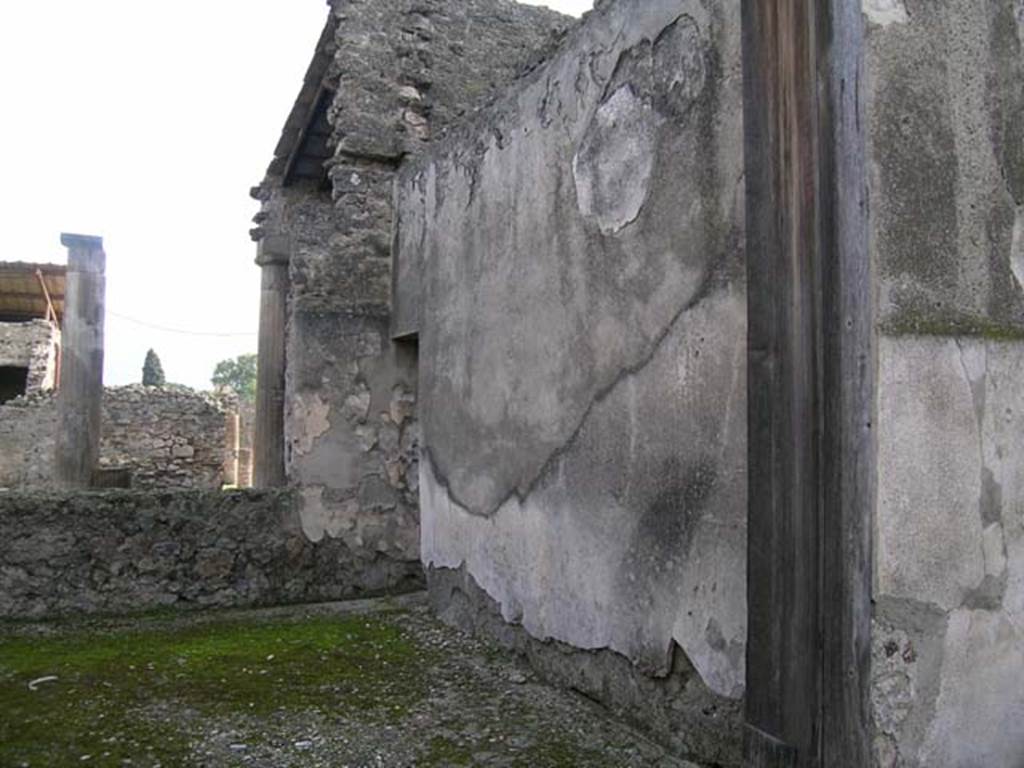 I.6.9 Pompeii. October 2004. West wall of tablinum.
Photo courtesy of Nicolas Monteix.
