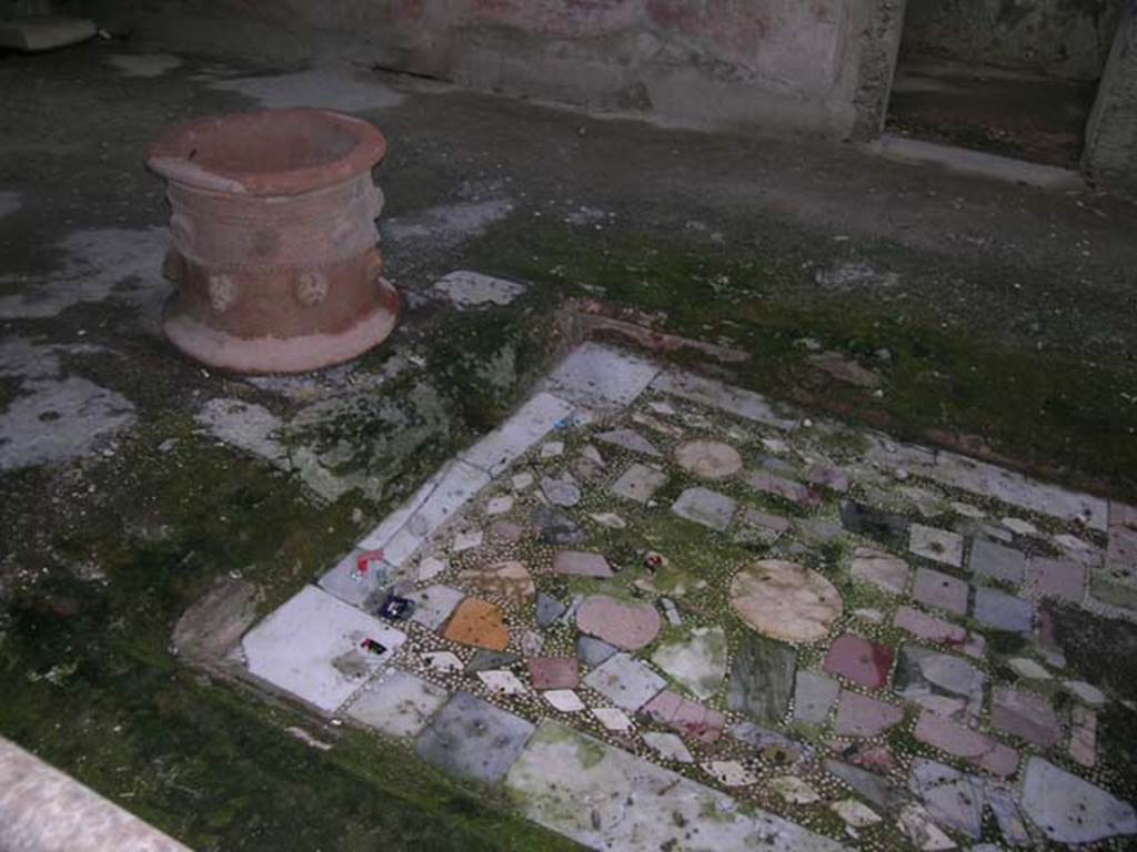 I.6.11 Pompeii. October 2004. Looking north-east across impluvium and terracotta puteal in atrium. Photo courtesy of Nicolas Monteix
