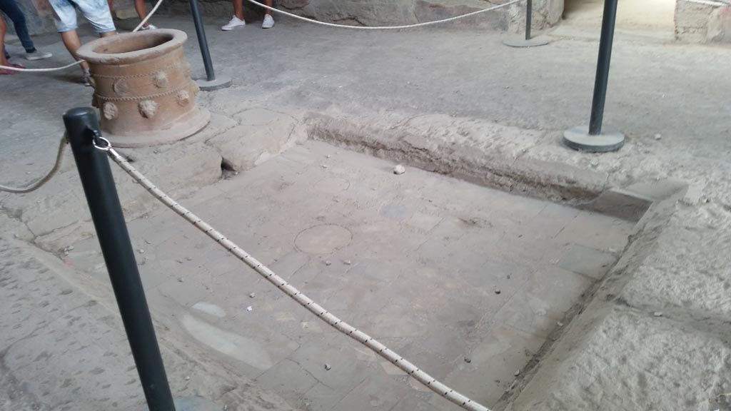 I.6.11 Pompeii. August 2016. Looking north across impluvium in atrium. Photo courtesy of Maribel Velasco.