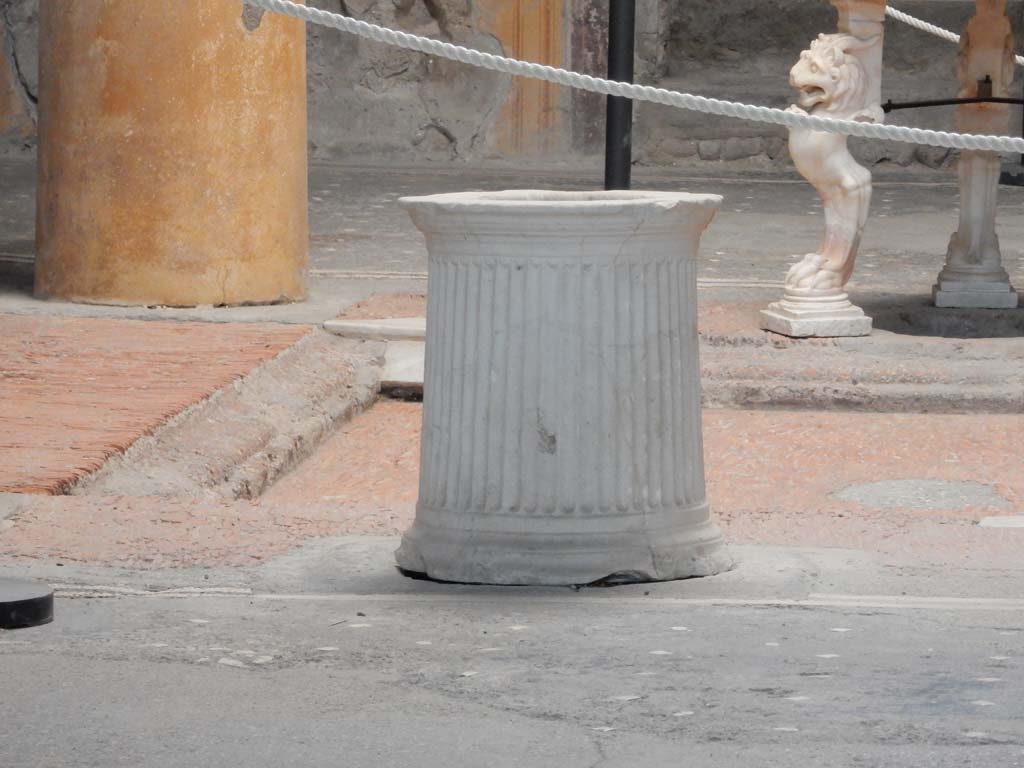 I.6.15 Pompeii. June 2019. Room 4, cistern mouth on north side of impluvium.
Photo courtesy of Buzz Ferebee.
