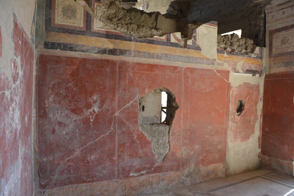 I.7.1 Pompeii. October 2019. Looking towards east wall of oecus and south-east corner.
Foto Annette Haug, ERC Grant 681269 DÉCOR.
