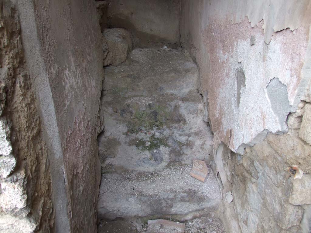 I.7.7 Pompeii. December 2006. Staircase from atrium to upper floor.