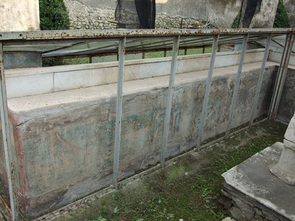 I.7.12 Pompeii. December 2006. Painted panel on inside of east side of summer triclinium.