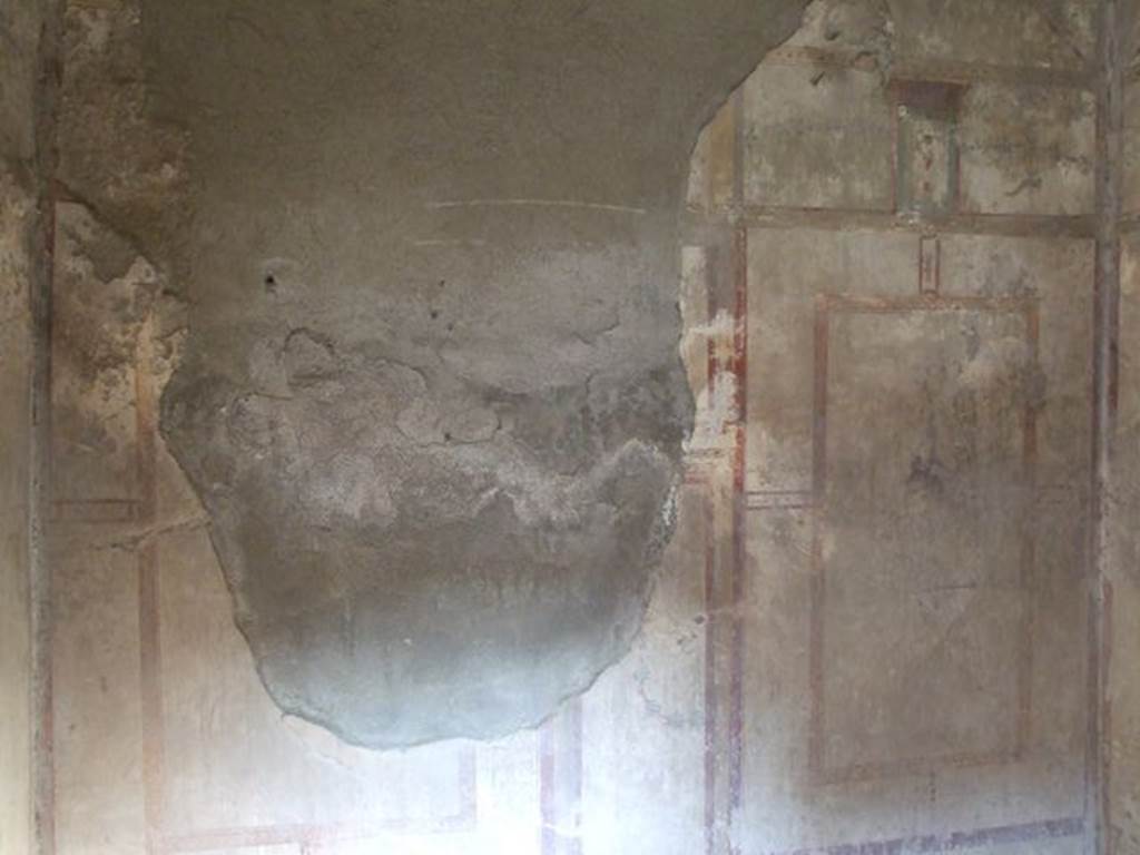 I.7.12 Pompeii. December 2006. East wall of cubiculum.