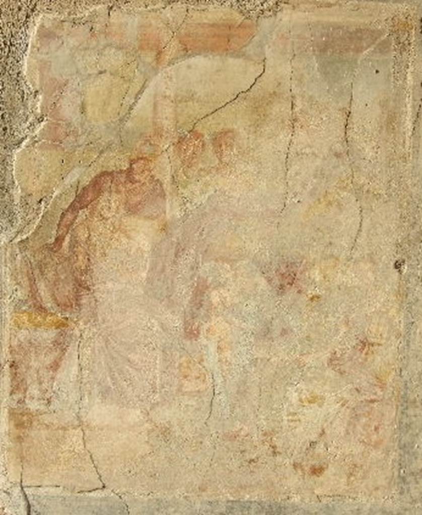 I.7.19 Pompeii. December 2006. North wall of tablinum. Wall painting of Aphrodite and Ares. See Bragantini, de Vos, Badoni, 1981. Pitture e Pavimenti di Pompei, Parte 1.  Rome: ICCD. (p.74).