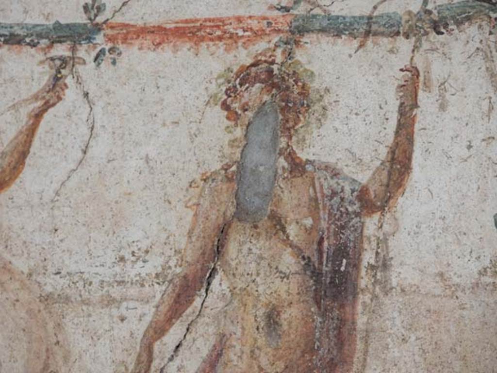 I.8.8 Pompeii. May 2015. Detail of Bacchus . Photo courtesy of Buzz Ferebee.