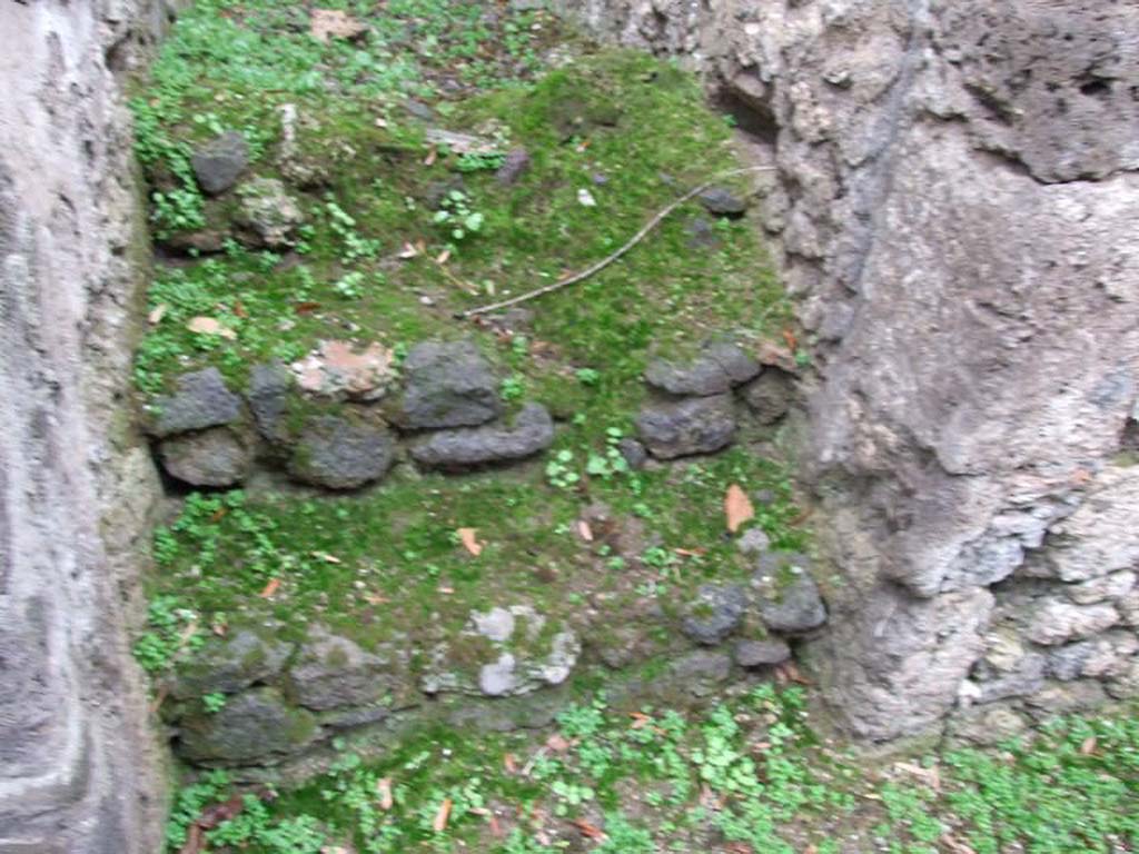 I.8.14 Pompeii. December 2007. Steps to west side of entrance.