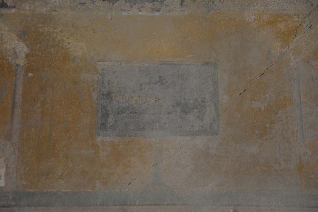 I.8.17 Pompeii. December 2021.
Room 9, central wall painting on south wall. Photo courtesy of Johannes Eber.
