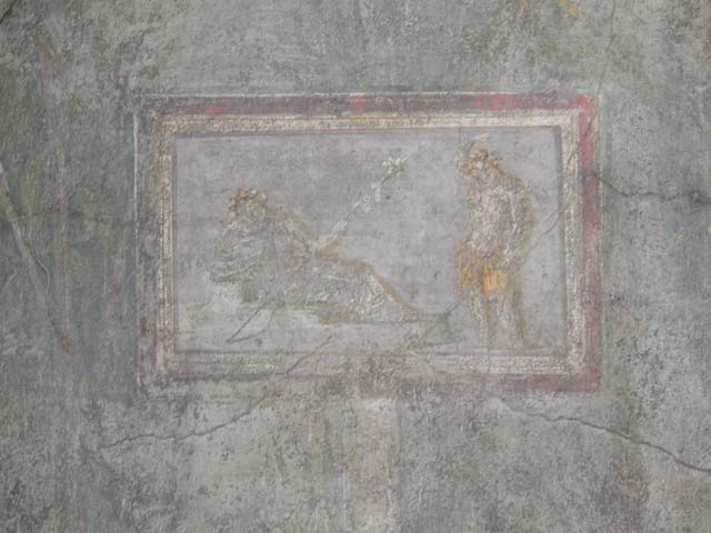 I.9.5 Pompeii. May 2016. Room 5, painted panel from east wall. Photo courtesy of Buzz Ferebee.