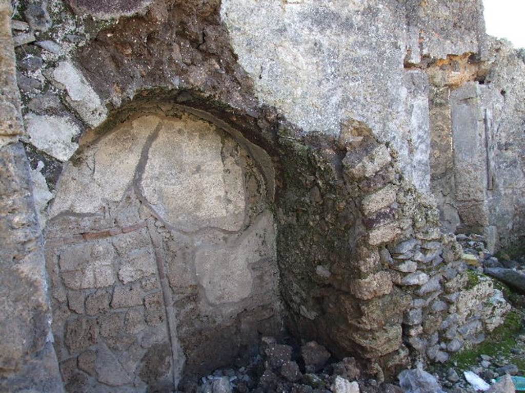 I.9.9  Pompeii. December 2006. Stairs collapsed into recess. 