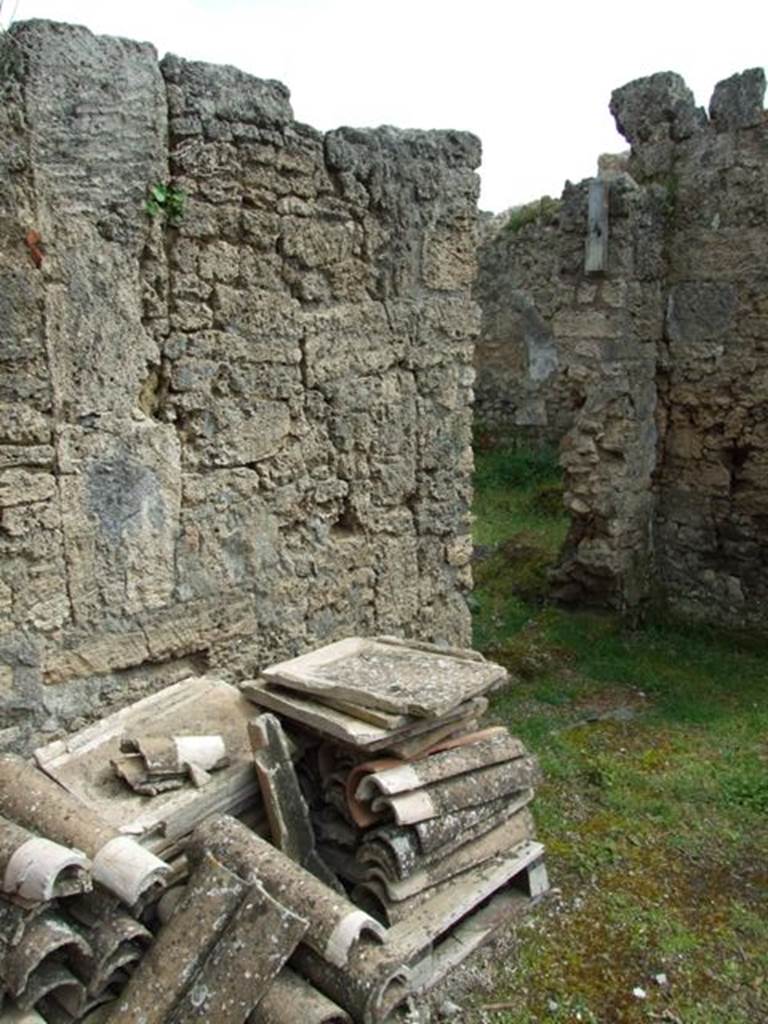 I.9.12 Pompeii. March 2009.  Room 1. Atrium.  Door in south east corner into room 9.