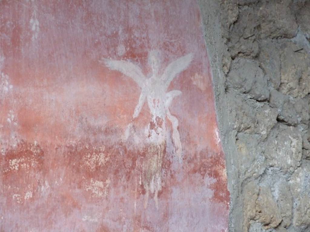 I.9.12 Pompeii. March 2009.  Room 6.  Painted decoration on upper North wall.