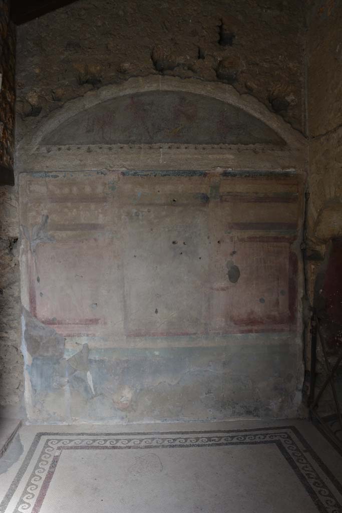 I.10.4 Pompeii. September 2019. Room 47, looking towards painted east wall with arched ceiling.
Foto Annette Haug, ERC Grant 681269 DÉCOR.
