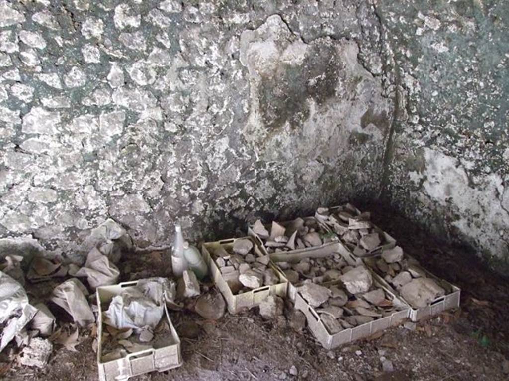 I.10.4 Pompeii.  March 2009.  First Lower storeroom A. West wall.