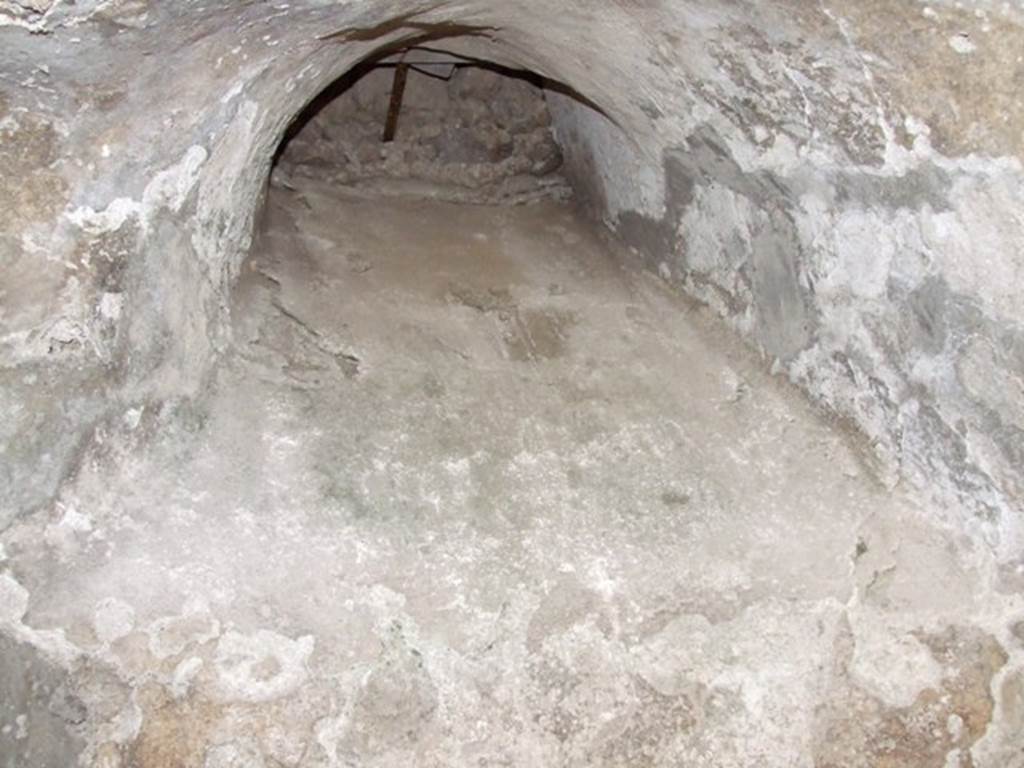 I.10.4 Pompeii. March 2009. East wall of third lower storeroom C.  Window or opening from corridor above.