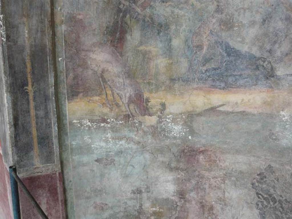 I.10.4 Pompeii. May 2012. Alcove 22, wall painting of Diana and Actaeon.
Photo courtesy of Buzz Ferebee. 
