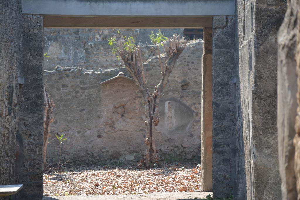 I.10.7 Pompeii. April 2017. Room 7, looking south across tablinum towards room 10, portico and garden area.
Photo courtesy Adrian Hielscher.

