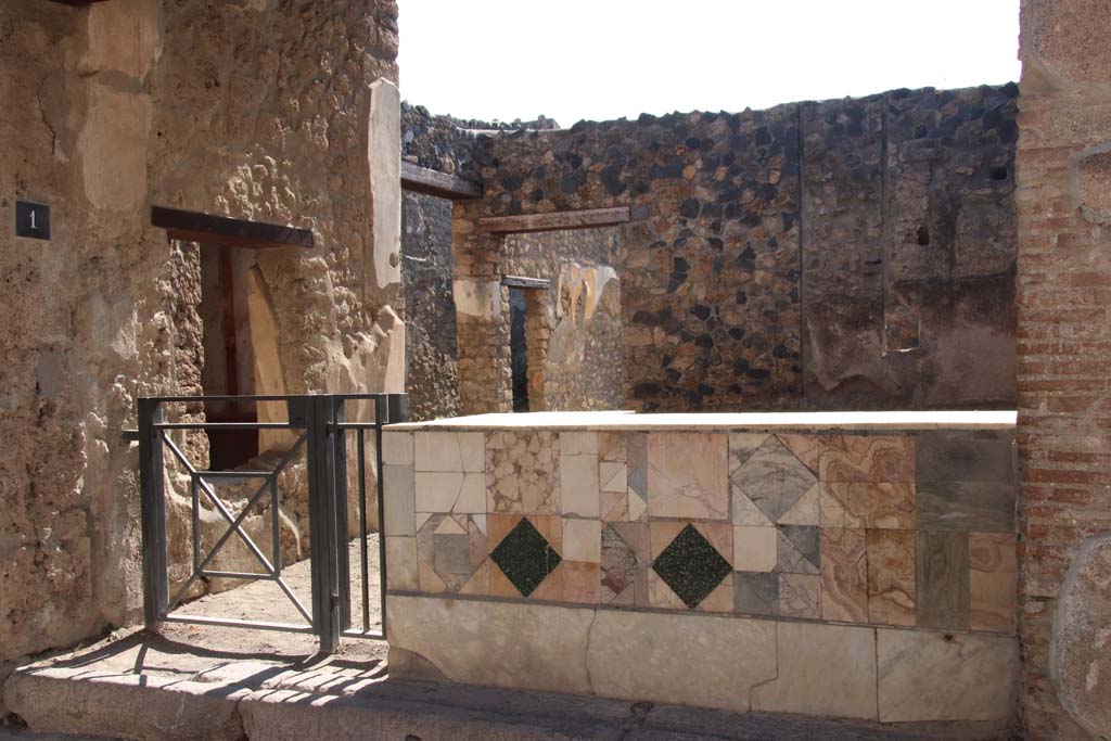 I.11.1 Pompeii. September 2017. Looking south to entrance doorway. Photo courtesy of Klaus Heese.