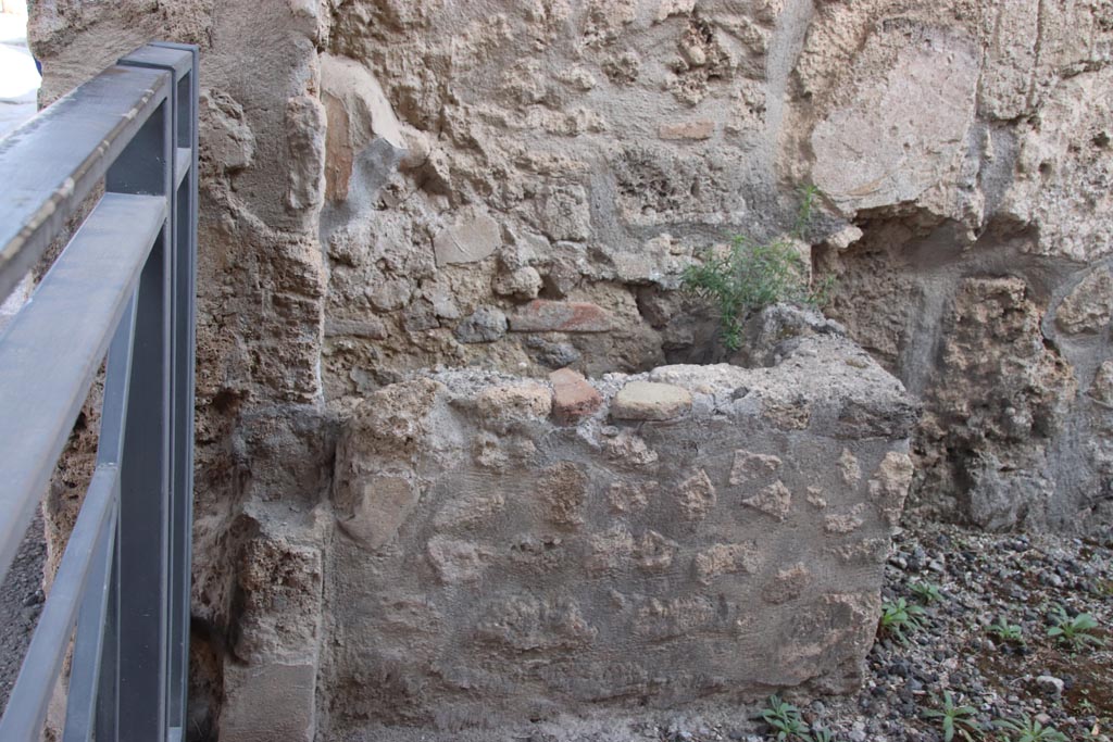 I.11.2 Pompeii. October 2023. 
Looking towards north-east corner, left of entrance doorway, towards east wall with water basin. Photo courtesy of Klaus Heese.
