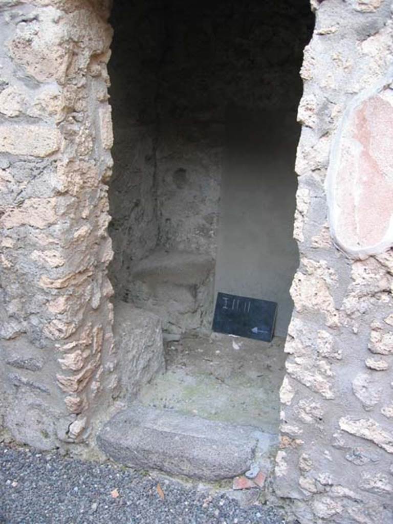 I.11.11/12 Pompeii. July 2006. Looking east into latrine. Photo courtesy of Barry Hobson.