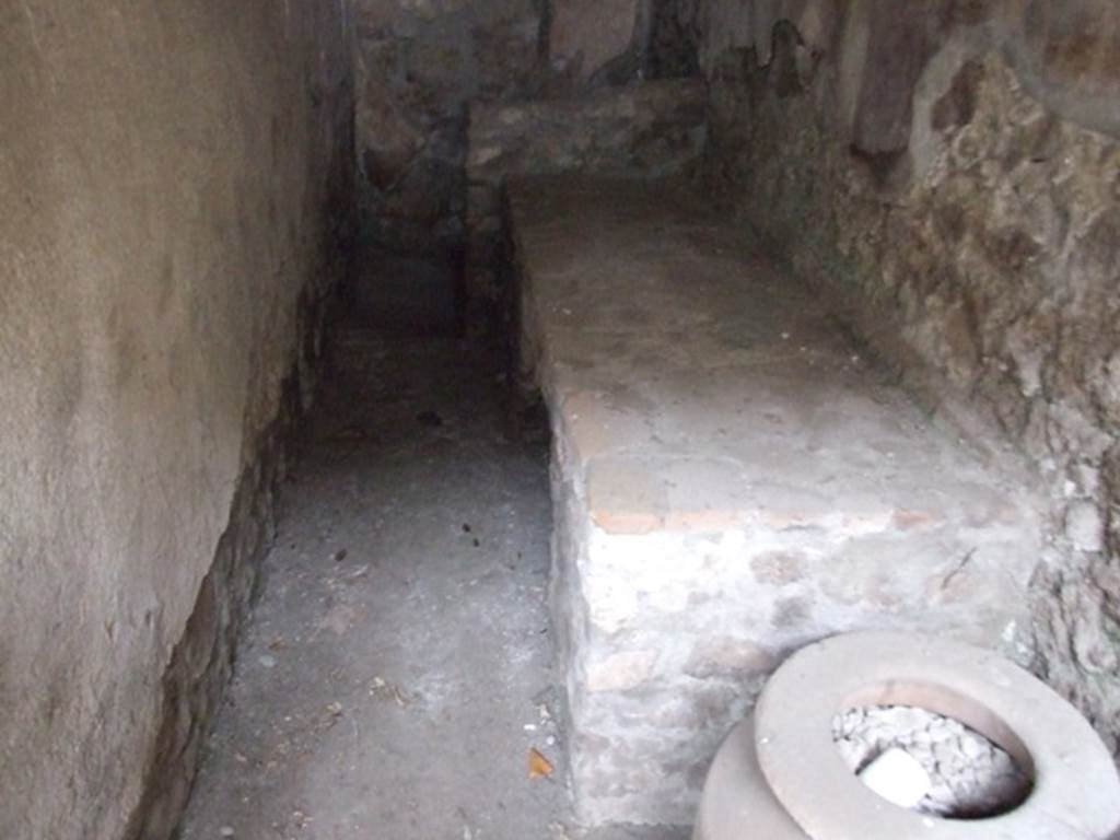 I.11.17 Pompeii. December 2007.  Room 6, hearth in kitchen.