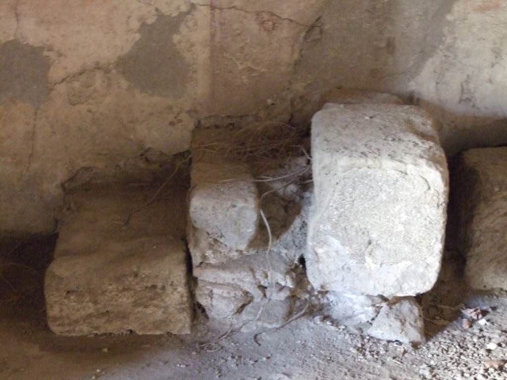 I.12.3 Pompeii.  March 2009.  Room 1.  Caupona courtyard.  Remains of stairs..