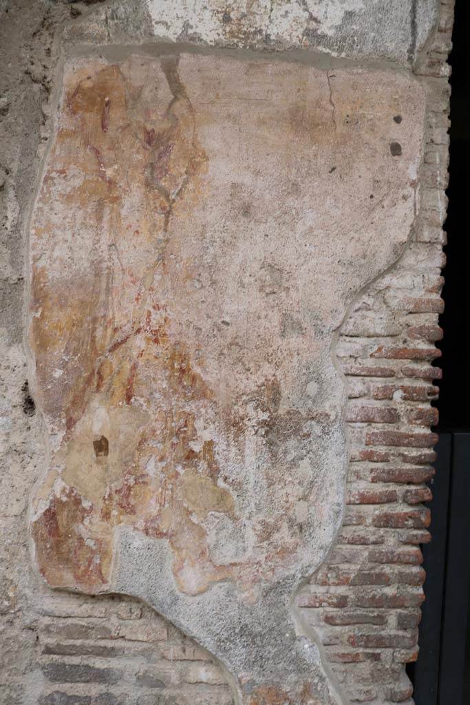 I.12.3 Pompeii. December 2018. 
Plaster on pilaster between 