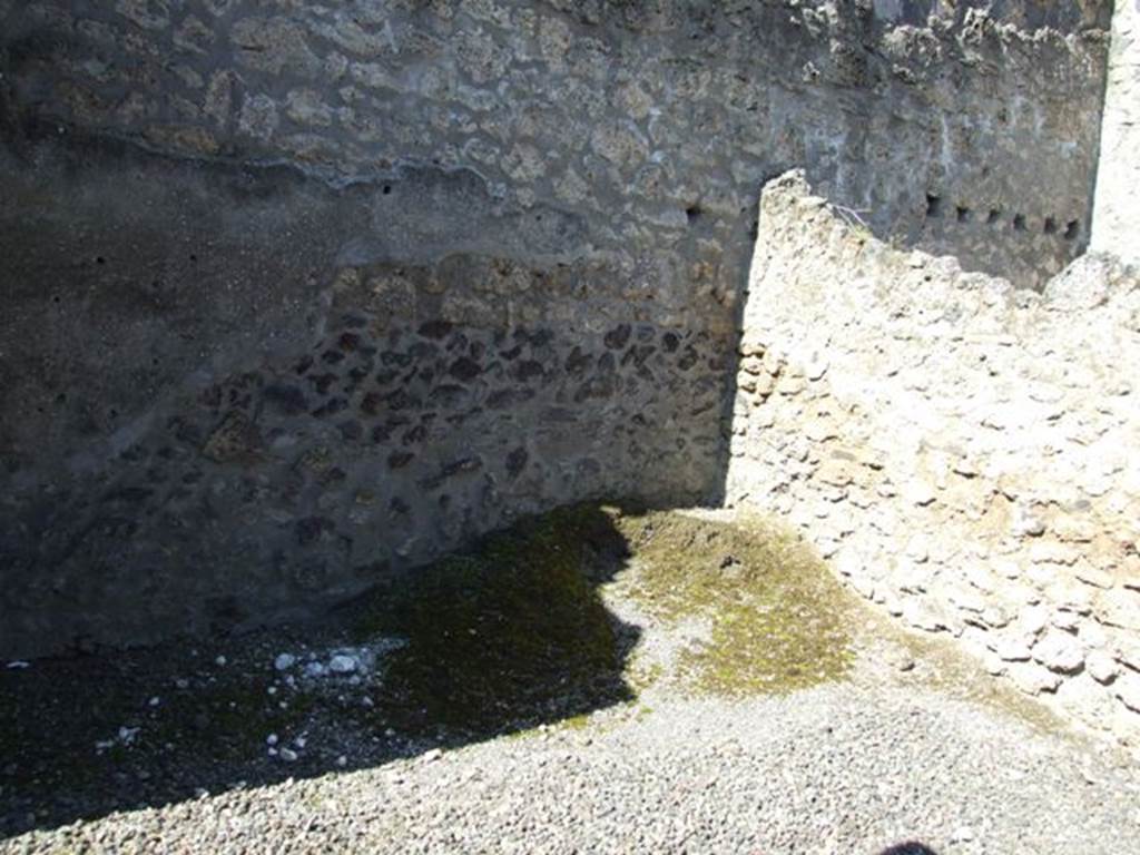 I.12.8 Pompeii.  March 2009.   Room 5.  North west corner.