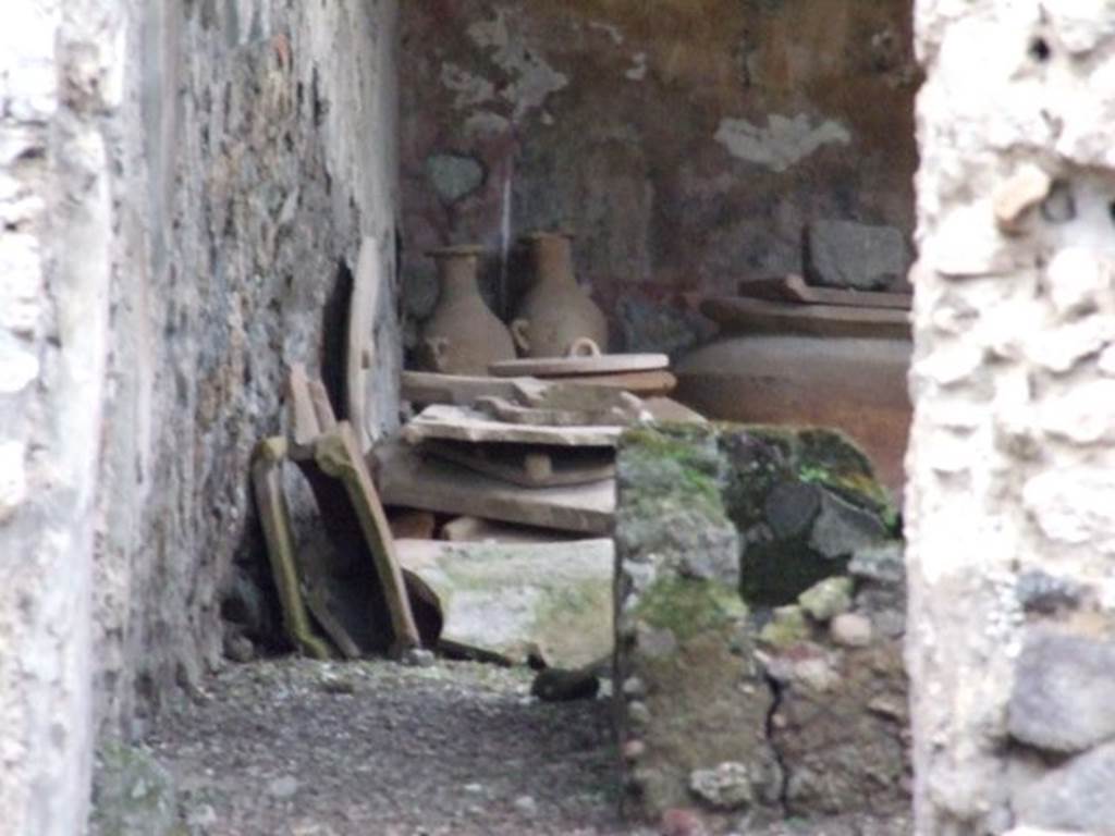 I.12.8 Pompeii.  December 2006. Looking north from outside room 6.