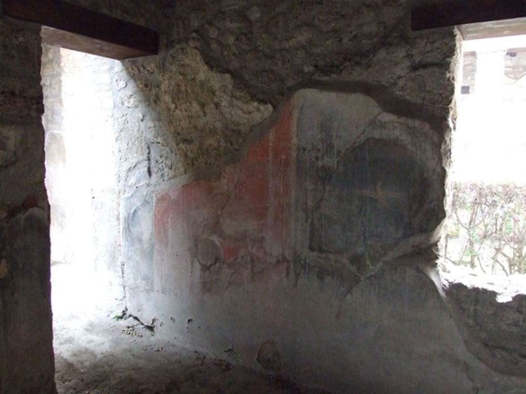 I.12.11 Pompeii. December 2007.  Triclinium, doorway to garden area in south-west corner, and window in west wall. 