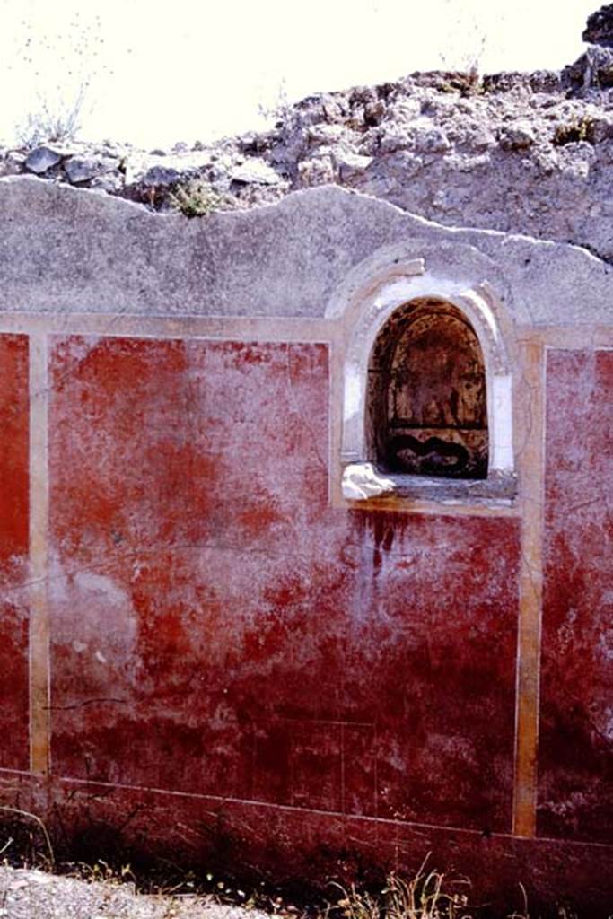 I.12.16 Pompeii. 1964. Room 1, south wall of atrium and niche. Photo by Stanley A. Jashemski.
Source: The Wilhelmina and Stanley A. Jashemski archive in the University of Maryland Library, Special Collections (See collection page) and made available under the Creative Commons Attribution-Non Commercial License v.4. See Licence and use details.
J64f1718
