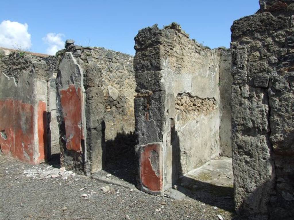 I.12.16 Pompeii. March 2009. Room 1, east side of atrium. Looking north-west towards doorways to rooms 3, 4 and 6.
