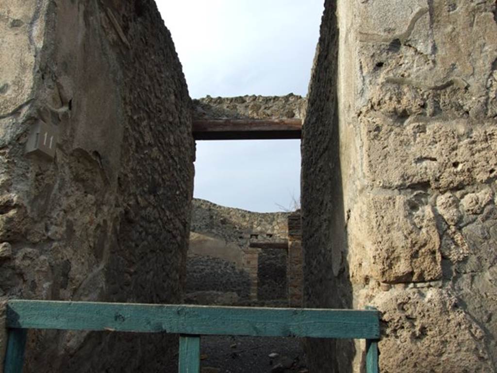 I.13.11 Pompeii. December 2007. Looking north from entrance.  