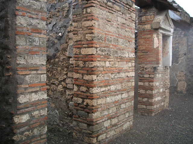 I.13.12 Pompeii. 1968. Detail from rear wall of lararium on west side of atrium. Photo by Stanley A. Jashemski.
Source: The Wilhelmina and Stanley A. Jashemski archive in the University of Maryland Library, Special Collections (See collection page) and made available under the Creative Commons Attribution-Non Commercial License v.4. See Licence and use details.
J68f1999
