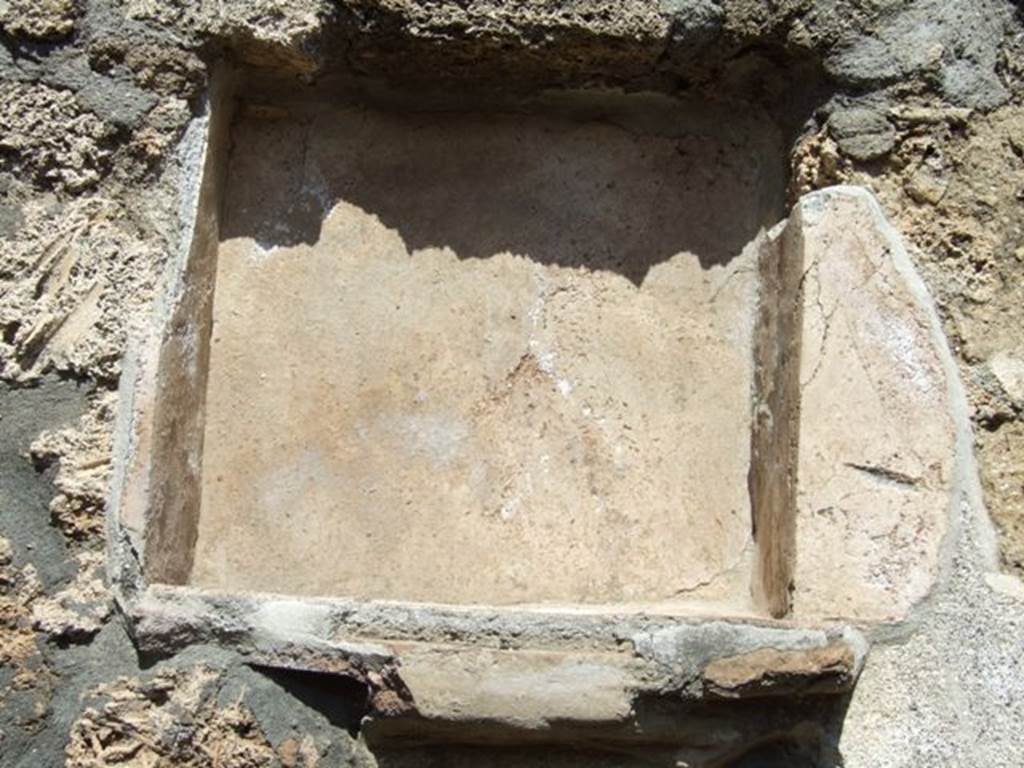 I.13.15 Pompeii. March 2009.  Niche on north wall.