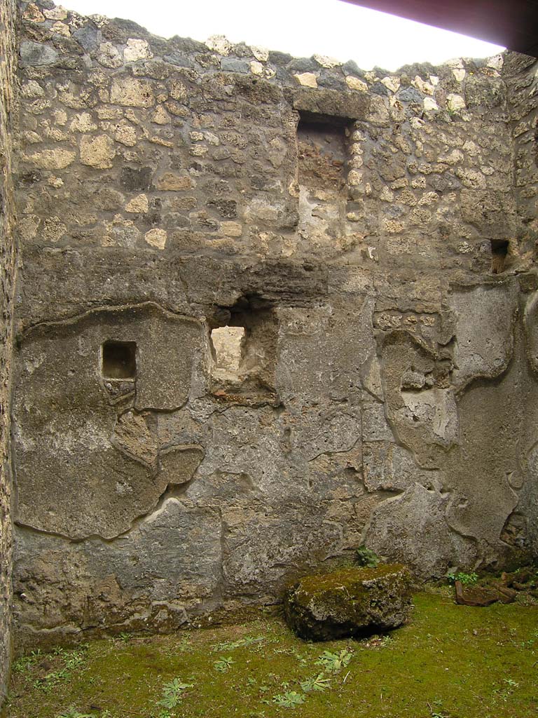 I.14.2 Pompeii. July 2008. East wall of room D. Photo courtesy of Guilhem Chapelin. 