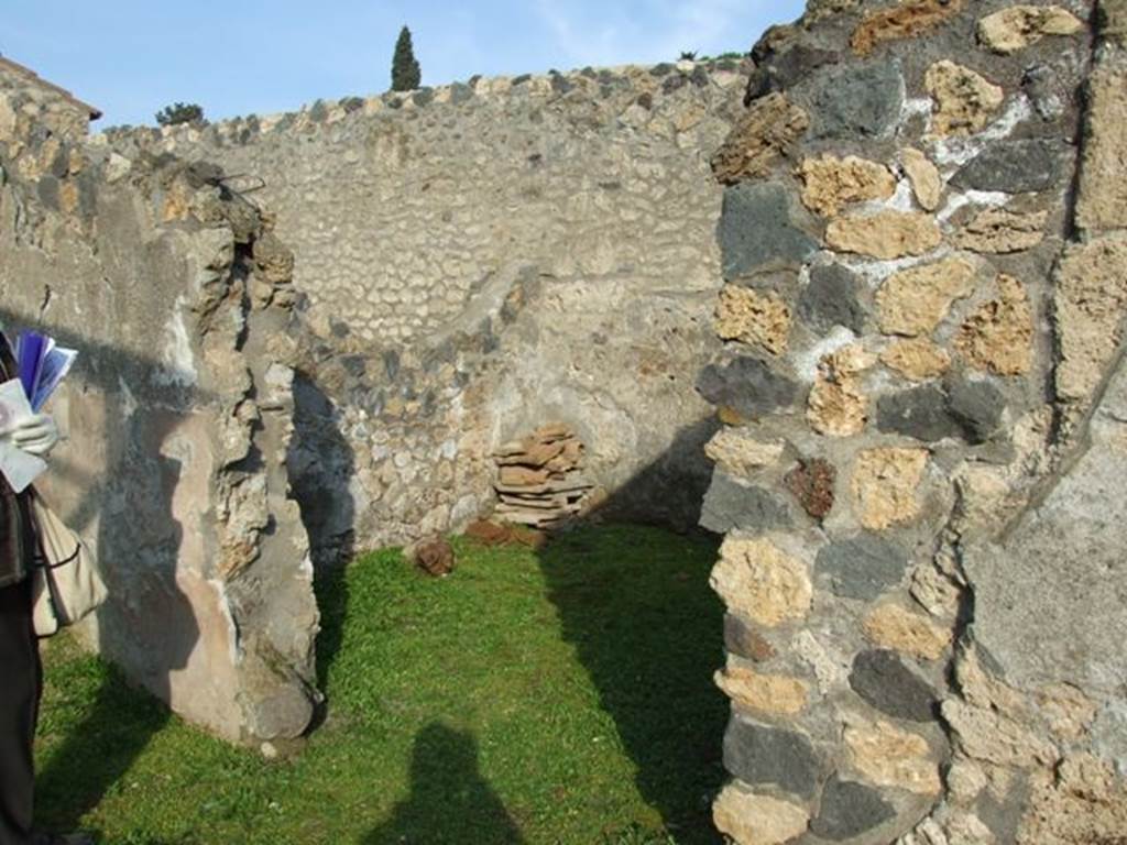 I.14.4 Pompeii. December 2007. Room 2, doorway to room in north-east corner.