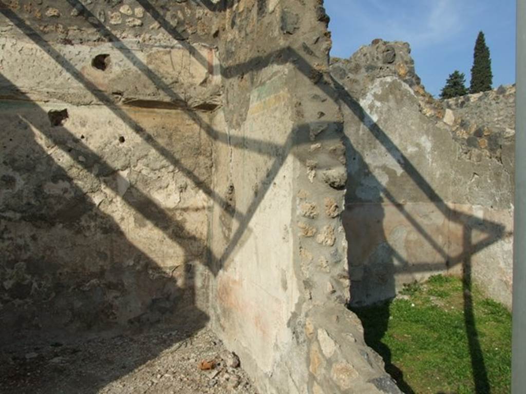 I.14.4 Pompeii. December 2007. Room 4, east wall, and part of room 3.