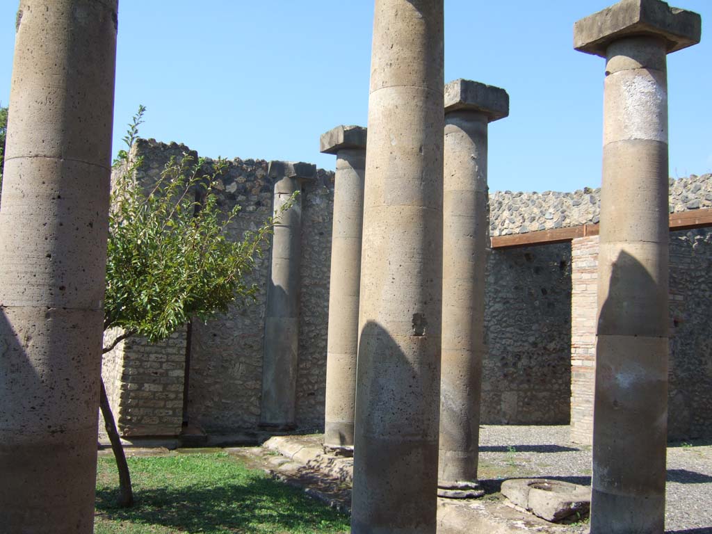 I.16.2 Pompeii. September 2005. North end of pseudoperistyle, looking west.