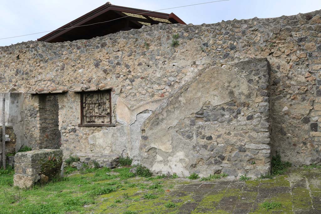 I.20.1 Pompeii. December 2018. Looking towards north wall with stairs to an upper floor. Photo courtesy of Aude Durand.