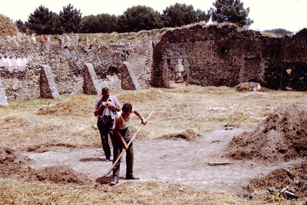 I.20.5 Pompeii. 1972. Looking across site towards north-east corner and entrance doorway.  Photo by Stanley A. Jashemski. 
Source: The Wilhelmina and Stanley A. Jashemski archive in the University of Maryland Library, Special Collections (See collection page) and made available under the Creative Commons Attribution-Non Commercial License v.4. See Licence and use details. J72f0060
