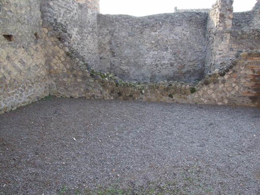 II.1.4 Pompeii.  December 2007. Rear room looking west towards II.1.3.