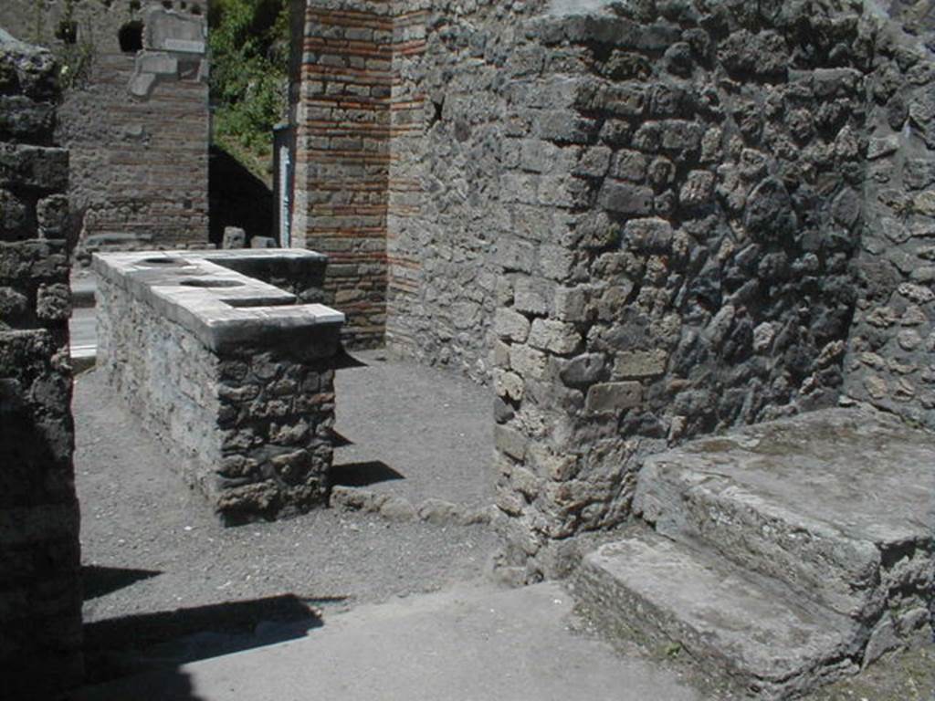 II.1.6 Pompeii.  Thermopolium.  Looking north from rear room.

